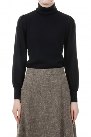 Turtle knit-BLACK(S23AW-07)