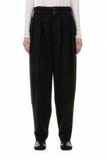 wide tuck pants-BLACK(S23AW-12)