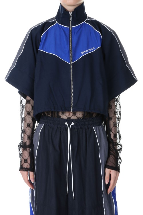 トップス theredthread S bicolor layered tops bk THEREDTHREAD / ザレッドスレッド】S bicolor layered tops
