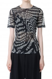 DISTORTION Print Top -BLACK (21231415205)