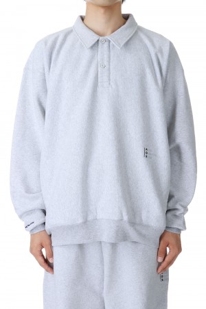 Sweat Rugby Shirt Style - HEATHER GRAY (10-22310812