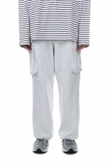 Switching Sweat Cargo Pants -ASH(LEP228)