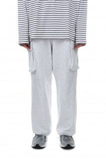 Switching Sweat Cargo Pants -ASH(LEP228)
