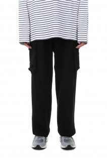 Switching Sweat Cargo Pants -BLACK(LEP228)