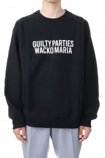 HEAVY WEIGHT CREW NECK SWEAT SHIRT / BLACK (23FWE-WMC-SS04)