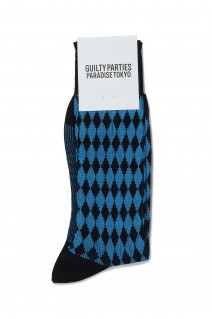 DIAMOND JACQUARD SOCKS / PINK (WMGP-SO01)