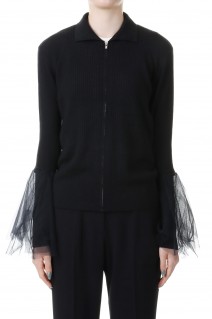 Half Zip Knit Pulluover- Black (CK-23161)