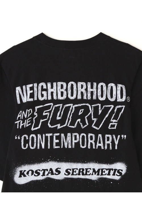 Schott x NEIGHBORHOOD SS T-SHIRT / BLACK (SCHC-H-054 / 232US26N