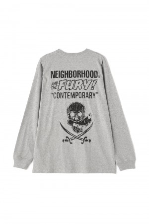 BLACKブラックNeighborhood Schott  LS T-SHIRT BLACK XL