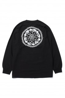 T-SHIRT LS - CIRCLE SKULL / BLACK