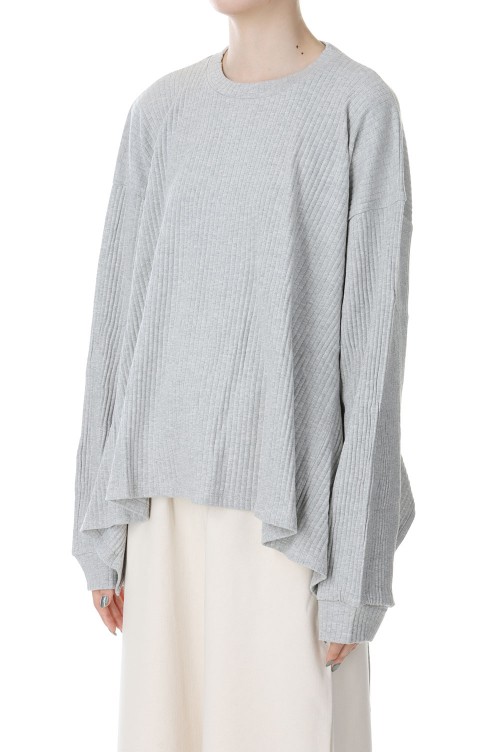 SHAW LONG SLEEVE-Grey Melange( FSHL-RIB-000) | セレクトショップ