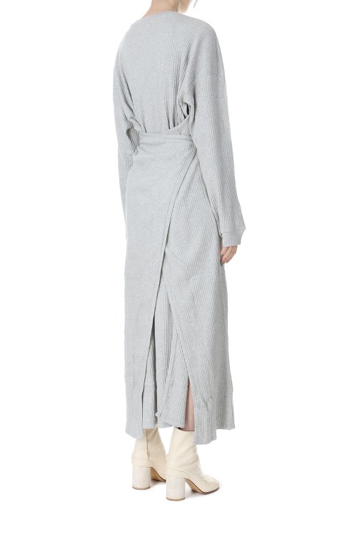 SHAW LONG SLEEVE KAFTAN-Grey Melange(DRSH-RIB-000