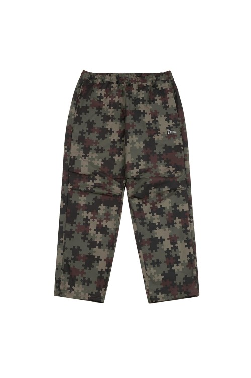 Dime PUZZLE TWILL PANTS Mサイズ Dime Pleated Twill Pants (Forest Green) — Skate Supply