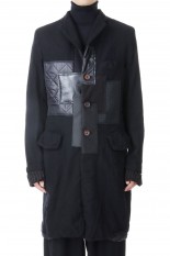 Fulling Wool Patchwork Coat(WL-C002-051)