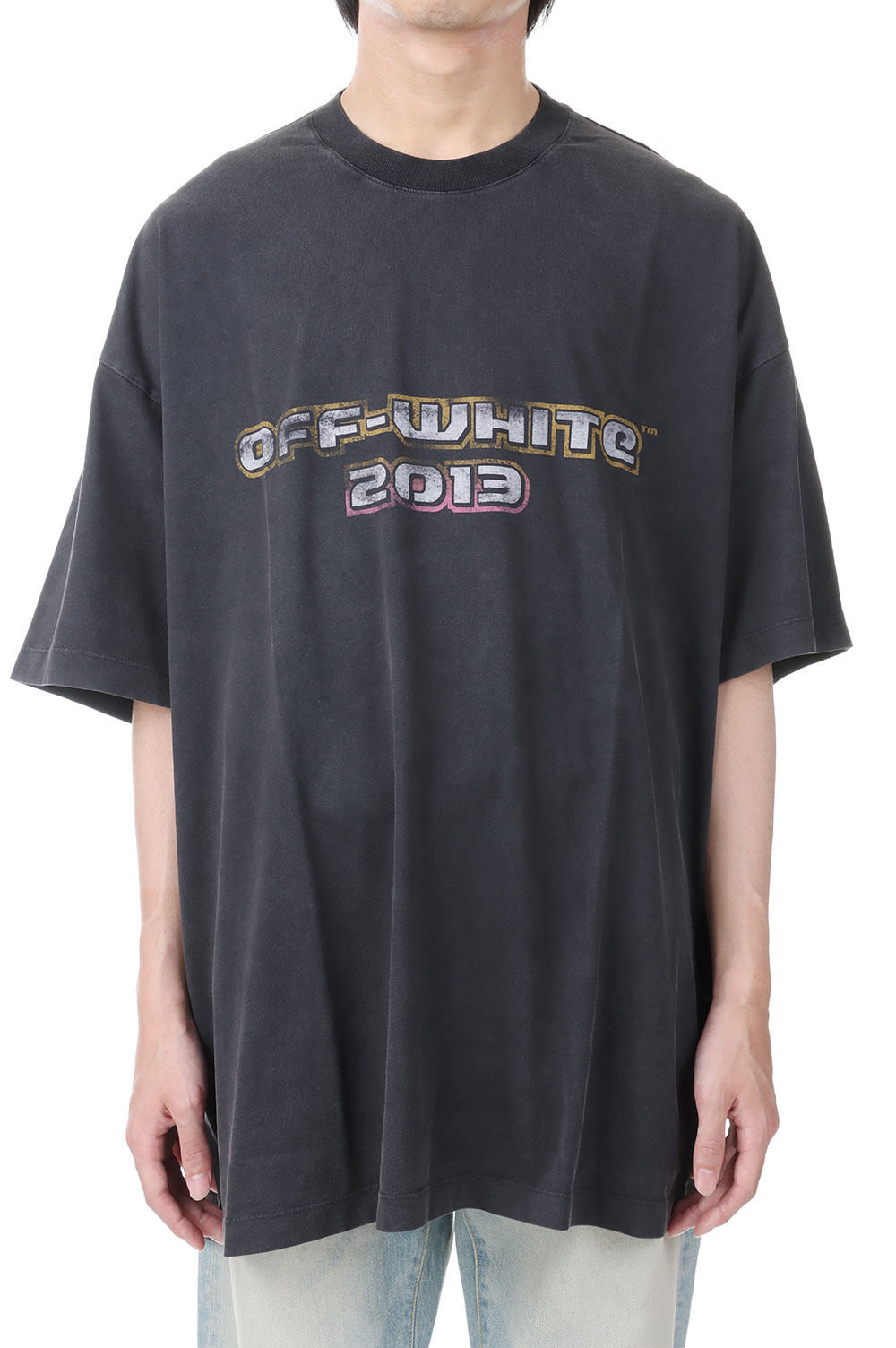 Off-White☆Digit Bacchus プリント コットン Tee 半袖 Buy Off-White Digit Bacchus Slim Short-Sleeve Tee 'Black