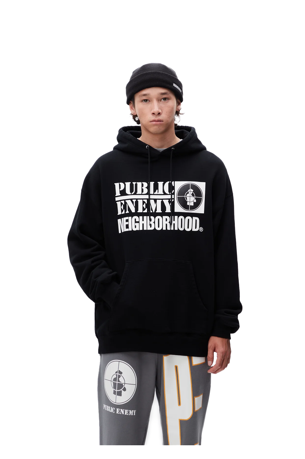 NEIGHBORHOOD♡ NH X PUBLIC ENEMY . SWEATPARKA LS Neighborhood x Public Enemy L/S Sweatparka 'Black'