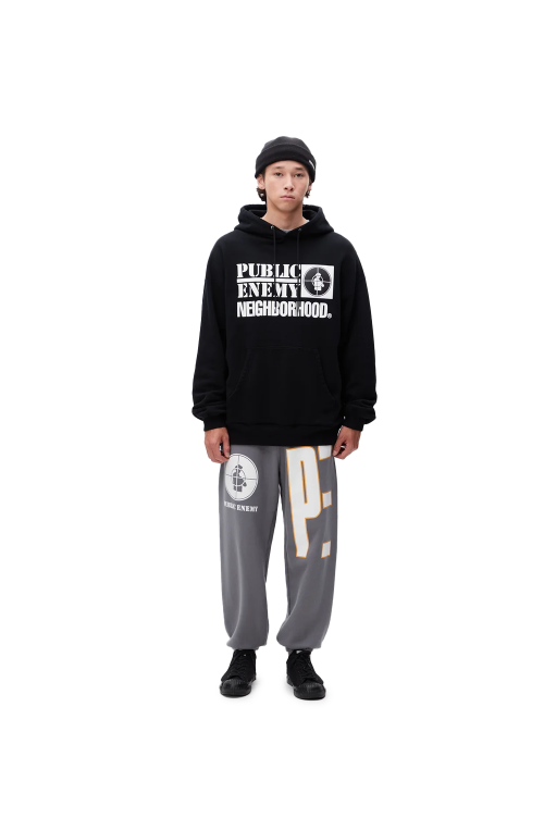 NEIGHBORHOOD♡ NH X PUBLIC ENEMY . SWEATPARKA LS Neighborhood x Public Enemy L/S Sweatparka 'Black'