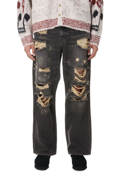 DENIM BORO BAGGIE PANTS / BLACK(23AW-FS-17/FS1266) | セレクト