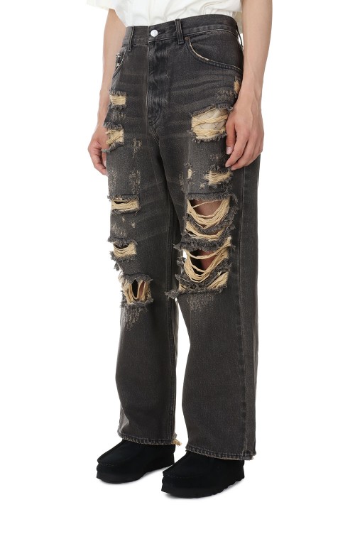 DENIM BORO BAGGIE PANTS / BLACK(23AW-FS-17/FS1266) | セレクト