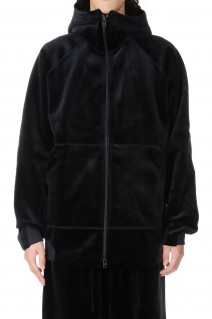 VELVET HOODIE / BLACK