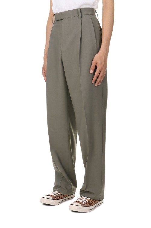 DOUBLE PLEATED TROUSERS / GRAY (23FW-WMP-TR06) | セレクト