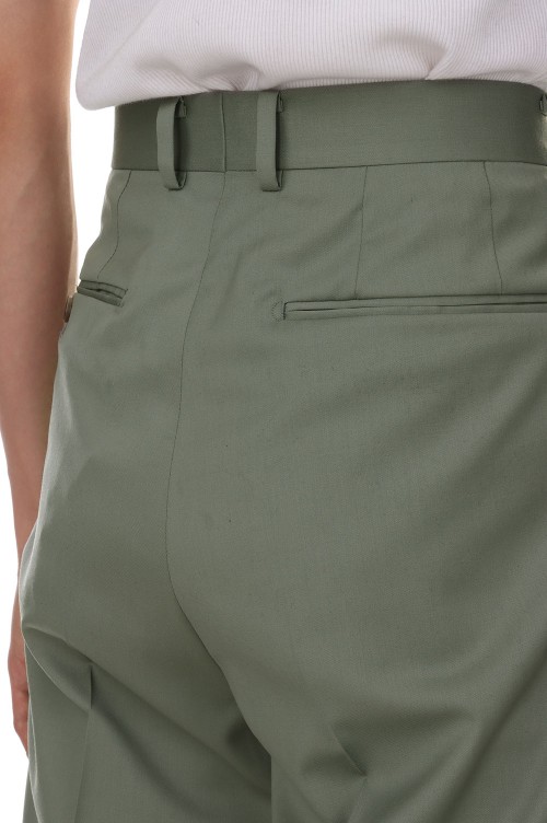 PLEATED TROUSERS ( TYPE-2 ) / GRAYGREEN (23FW-WMP-TR08