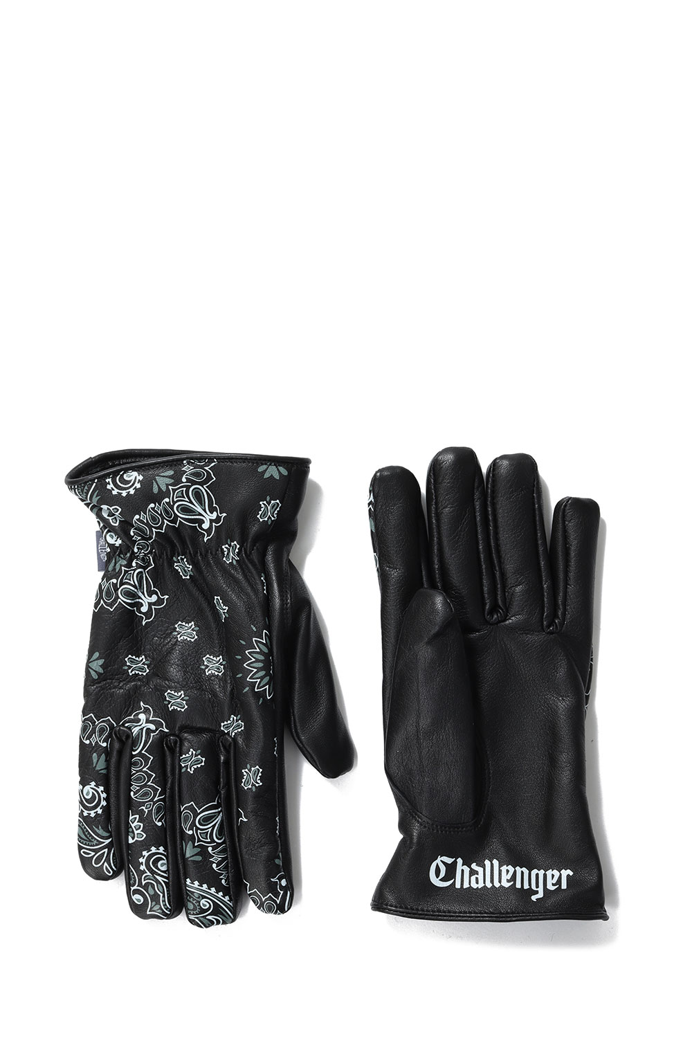L 佳 BK CHALLENGER BANDANA LEATHER GLOVE L 佳 BK CHALLENGER BANDANA LEATHER GLOVE