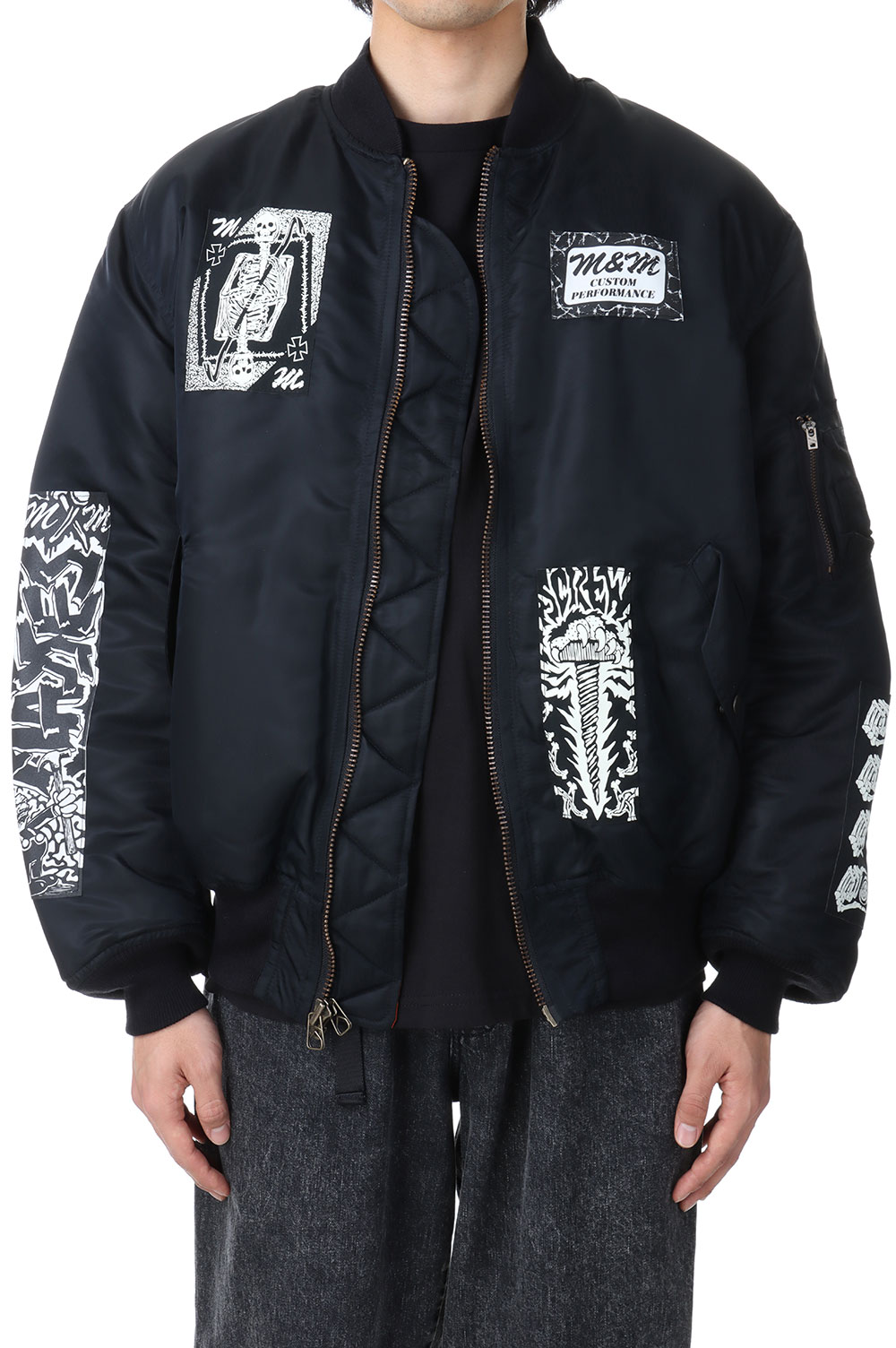 M&M×MASSES MA-1 2ND / BLACK | セレクトショップ｜DeepInsideinc.com ...