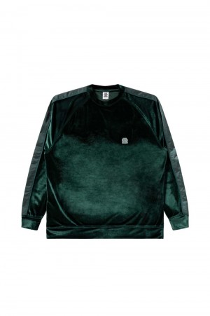 SMALL OG LABEL VELOUR CREW / BLACK(BEPFW23TP20) | セレクトショップ