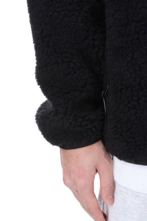 MANCHOT FLEECE JACKET - BLACK (232ATDS-JKM02) | セレクト