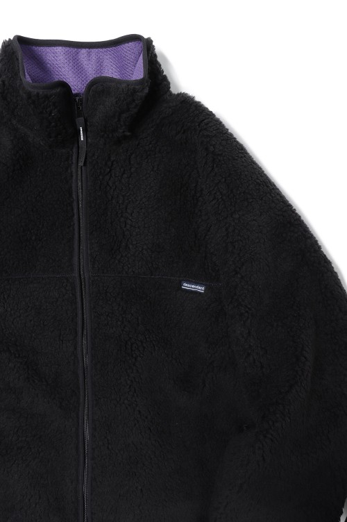 MANCHOT FLEECE JACKET - BLACK (232ATDS-JKM02) | セレクト MANCHOT FLEECE JACKET - BLACK (232ATDS-JKM02) | セレクト