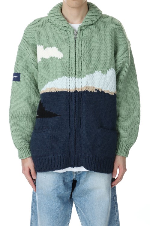 descendant SUNKEN COWICHAN SWEATER Lサイズ