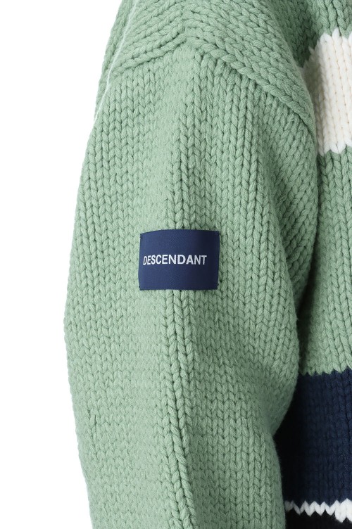 SUNKEN COWICHAN SWEATER - GREEN (232MADS-JKM01) | セレクト