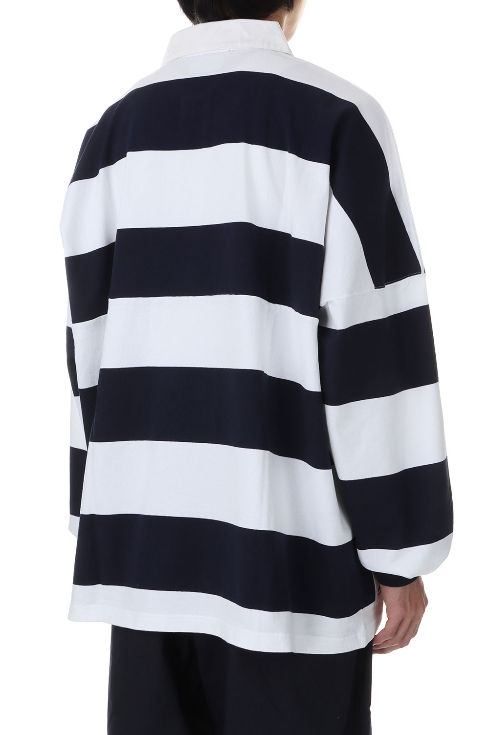 DESCENDANT BUOY ロングスリーブポロ BUOY STRIPE POLO LS - NAVY (232ATDS-CSM17) | セレクト