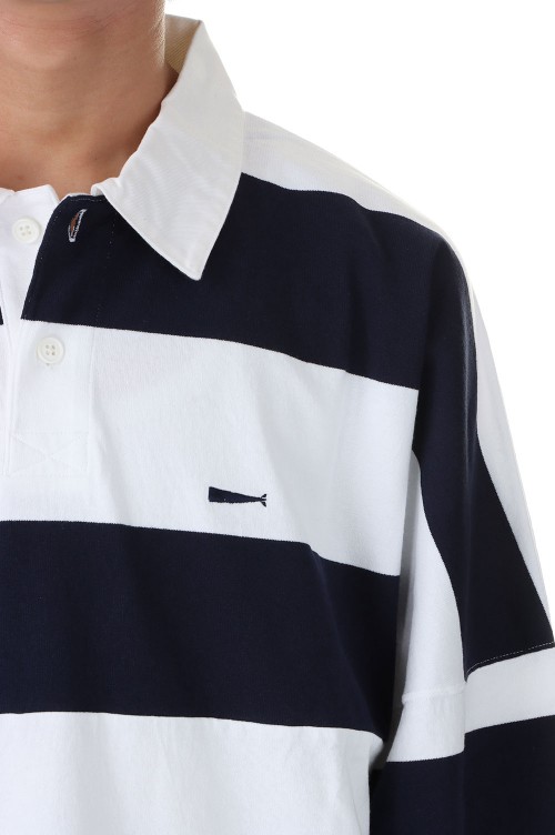 DESCENDANT BUOY ロングスリーブポロ BUOY STRIPE POLO LS - NAVY (232ATDS-CSM17) | セレクト