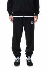 EMBROIDERED LOGO SWITCHING TRACK  PANTS / BLACK (CCC-233P002)