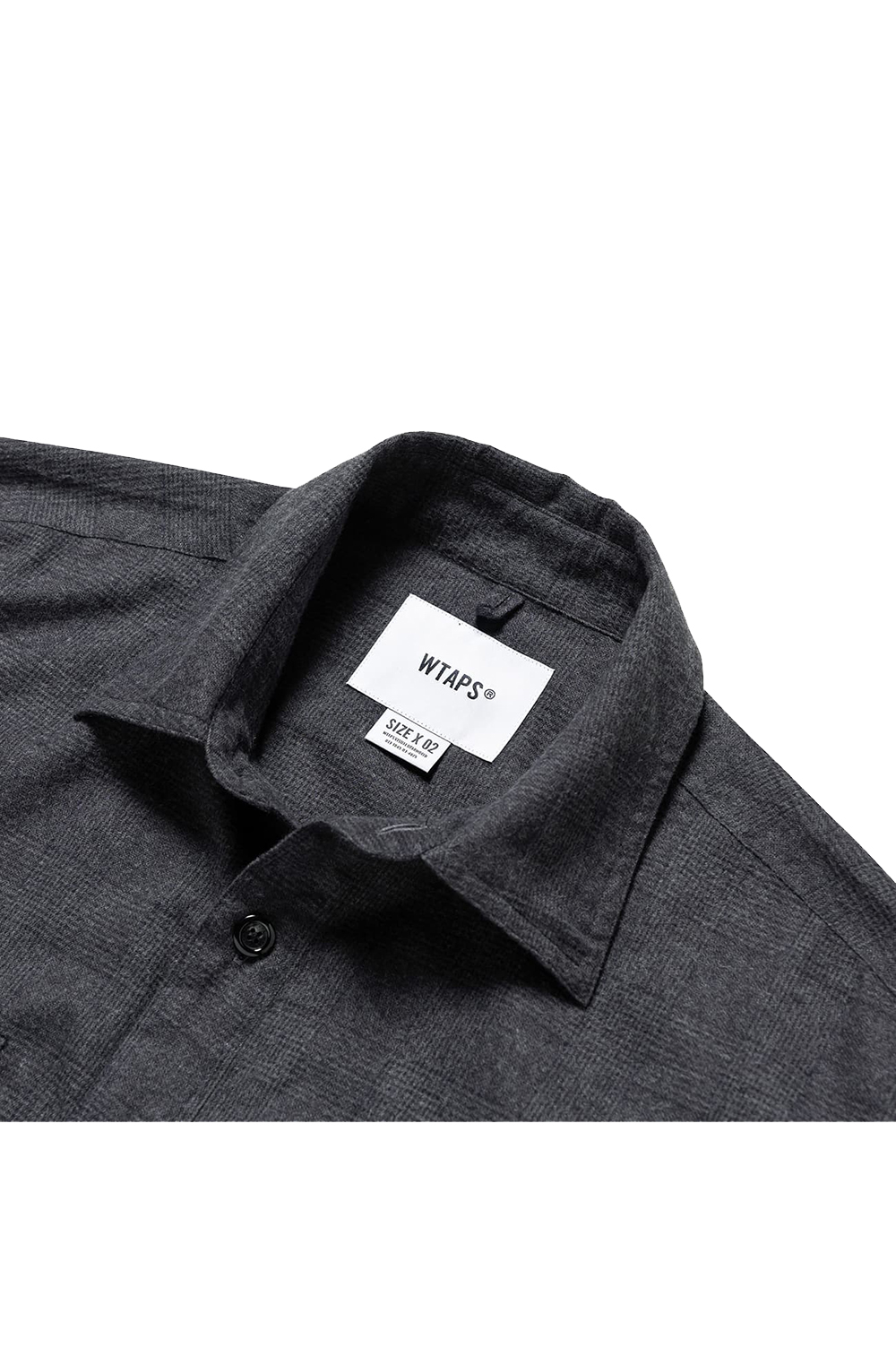 DECK 01 / LS / COTTON. TWILL. TEXTILE / BLACK (232TQDT-SHM02
