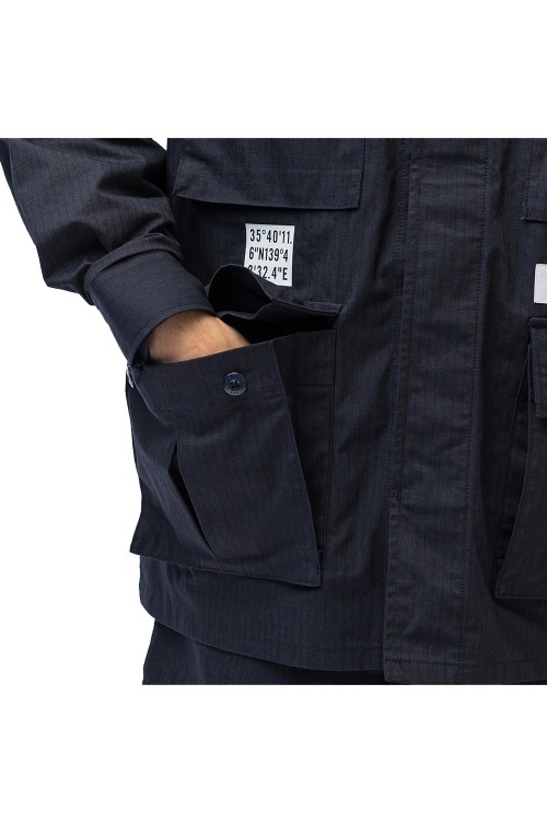 JMOD 01 / LS / NYCO. RIPSTOP. IDENTITY / NAVY (232WVDT-SHM03