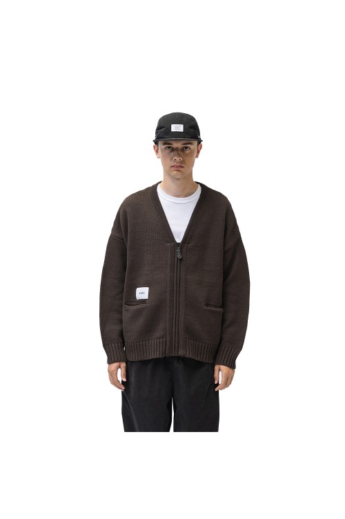 WTAPS PALMER / SWEATER / POLY BROWN XL - トップス