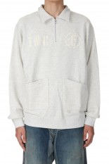 Half Zip Sweat Top / GRAY(13412011)