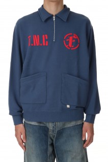 Half Zip Sweat Top / GRAY(13412011)