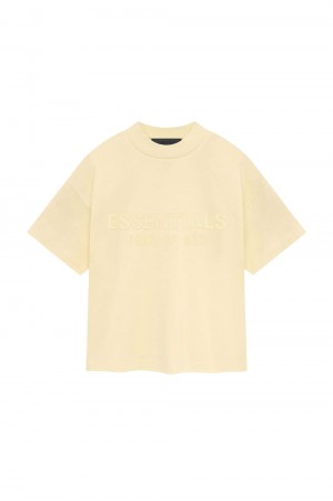 Crewneck T-shirt -GARDEN YELLOW(785SP241351K)