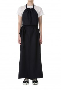 TROPE APRON DRESS-BLACK(DRTAP-WS-SP24)