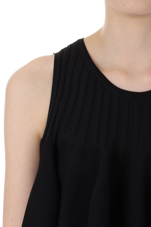 POTTERY SLEEVELESS BUST FLARE DRESS-BLACK 2(#CF007KH047