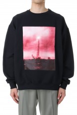 JIRO KONAMI / CREW NECK SWEAT SHIRT ( TYPE-3 ) / BLACK (JIROKONAMI-WM-SS03)