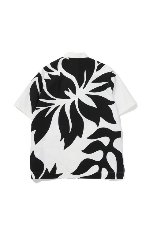Floral Embroidered Patch Cotton Poplin Shirt(24-03282M )-OFF