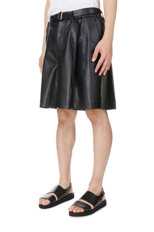 Sacai - Faux Leather Shorts | HBX - Globally Curated Fashion