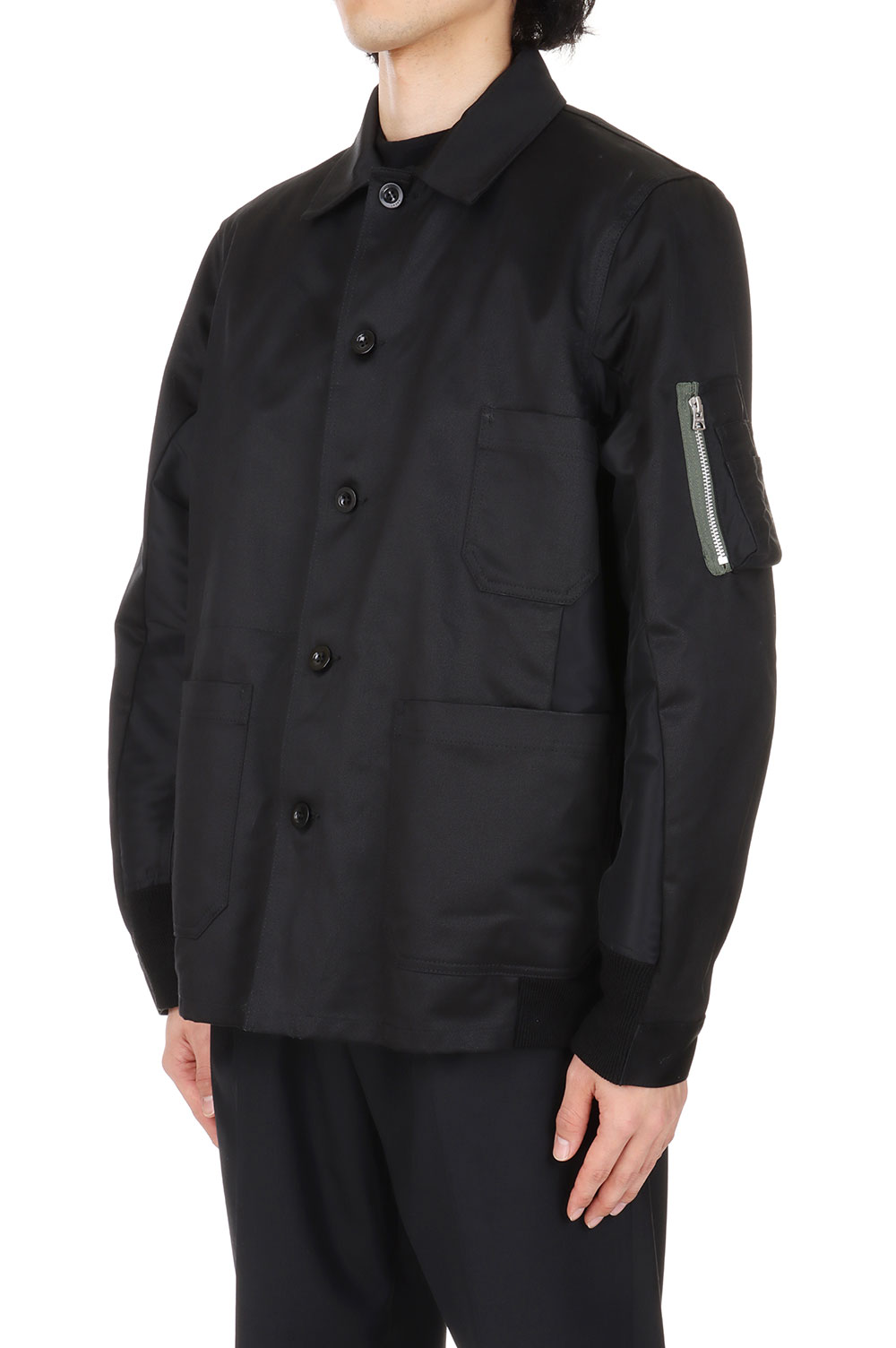 美品　完売　argue COTTON NYLON M-65 HALF COAT 美品完売argue COTTON NYLON M-65 HALF COAT
