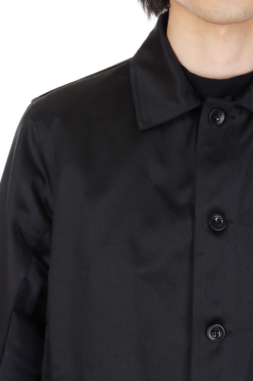Cotton Chino x Nylon Twill Blouson(24-03316M )-BLACK001