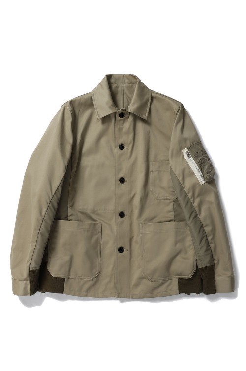 sacai Cotton Chino x Nylon Twill Blouson